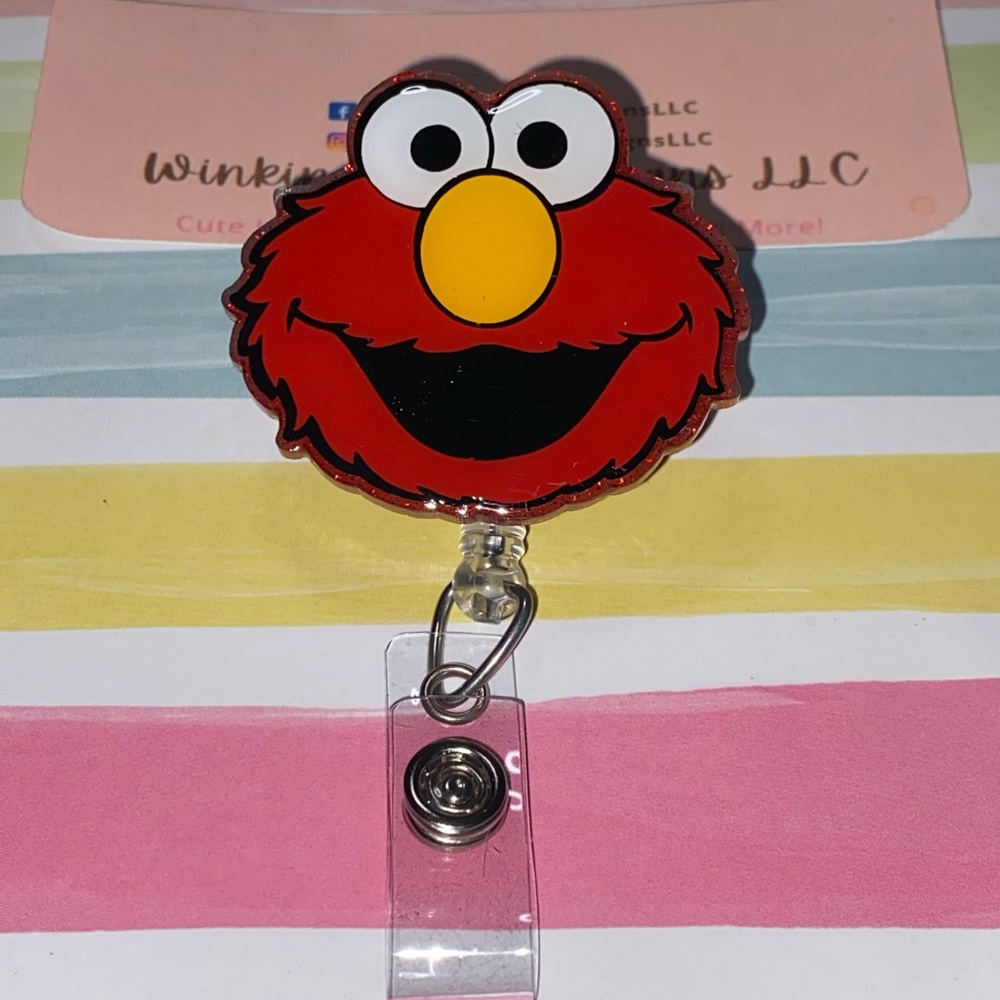 Elmo Sesame Street Badge Reel